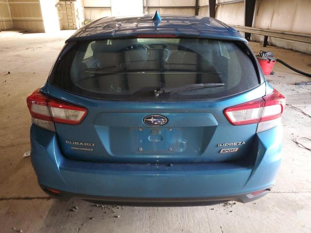 4S3GTAM67K3755156 - 2019 SUBARU IMPREZA SPORT BLUE photo 6