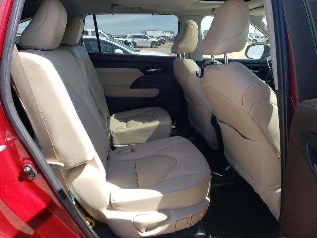 5TDGZRBH8MS123494 - 2021 TOYOTA HIGHLANDER XLE RED photo 10
