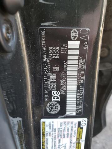2T1KR32E25C888837 - 2005 TOYOTA COROLLA MA XR BLACK photo 12