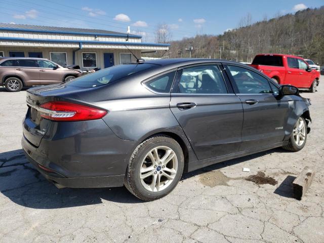 3FA6P0LU1JR116559 - 2018 FORD FUSION SE HYBRID GRAY photo 3