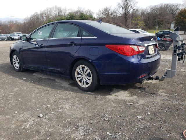 5NPEB4AC8CH491389 - 2012 HYUNDAI SONATA GLS BLUE photo 2