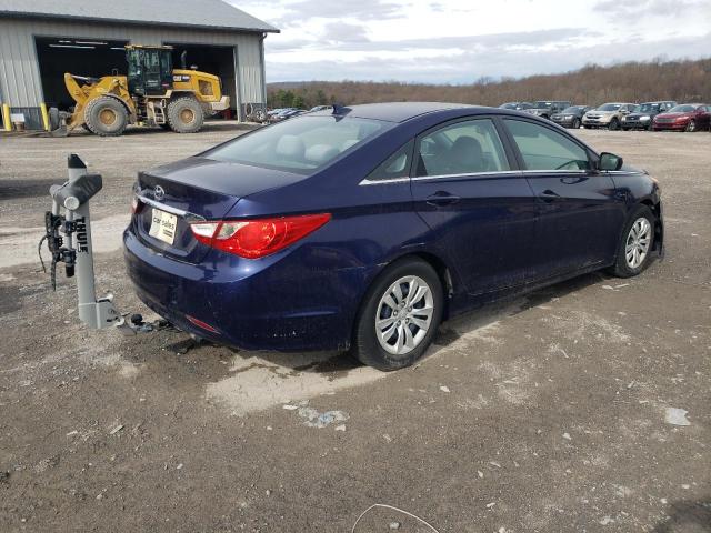 5NPEB4AC8CH491389 - 2012 HYUNDAI SONATA GLS BLUE photo 3