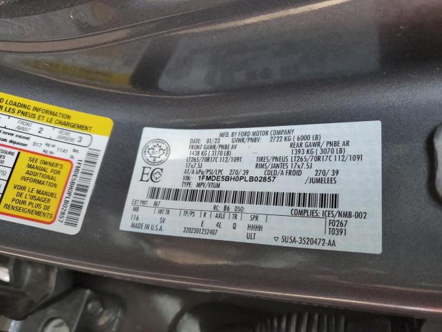 1FMDE5BH0PLB02857 - 2023 FORD BRONCO BASE Boz foto 13