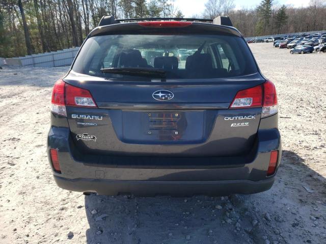 4S4BRBAC6B3444712 - 2011 SUBARU OUTBACK 2.5I GRAY photo 6