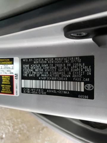 4T4BF3EK8BR128549 - 2011 TOYOTA CAMRY BASE SILVER photo 13