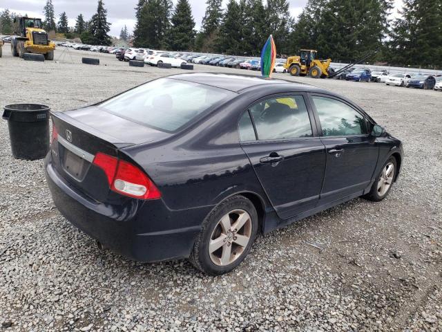 2HGFA16659H343163 - 2009 HONDA CIVIC LX-S BLACK photo 3