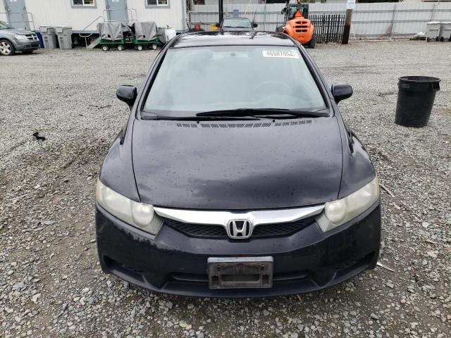 2HGFA16659H343163 - 2009 HONDA CIVIC LX-S BLACK photo 5