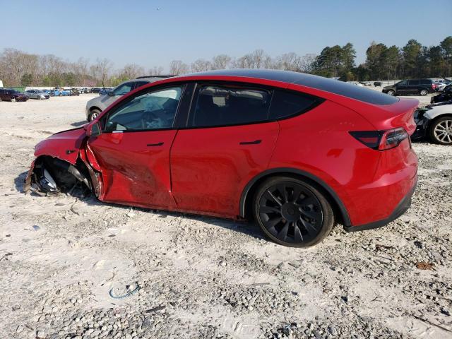 7SAYGAEE2NF519202 - 2022 TESLA MODEL Y RED photo 2