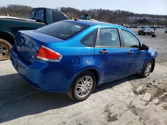 1FAHP3FN9AW258136 - 2010 FORD FOCUS SE BLUE photo 3