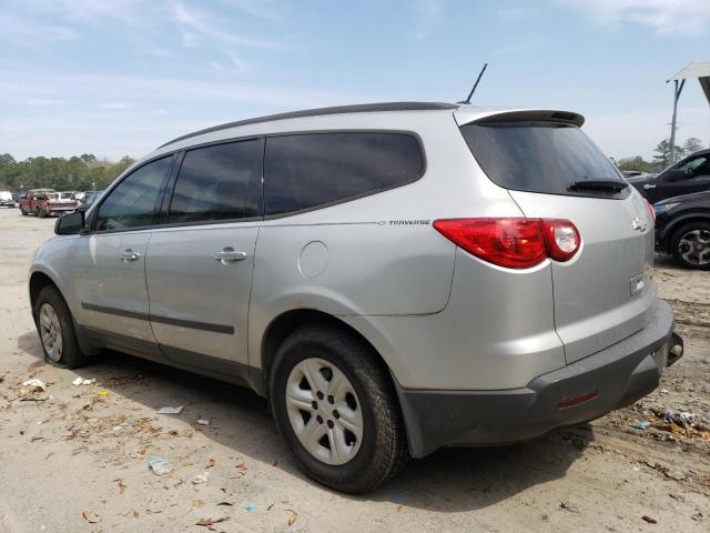 1GNLREEDXAJ258864 - 2010 CHEVROLET TRAVERSE LS SILVER photo 2