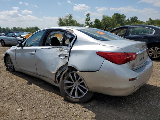 JN1BV7AR6EM701936 - 2014 INFINITI Q50 BASE SILVER photo 2