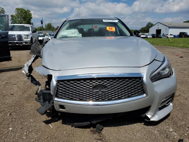 JN1BV7AR6EM701936 - 2014 INFINITI Q50 BASE SILVER photo 5