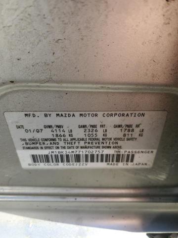 JM1BK34M771702757 - 2007 MAZDA SPEED 3 SILVER photo 13