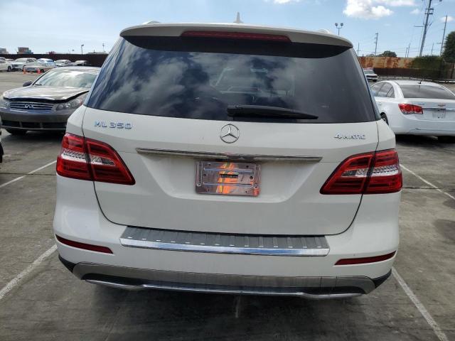 4JGDA5HB8CA092728 - 2012 MERCEDES-BENZ ML 350 4MATIC WHITE photo 6