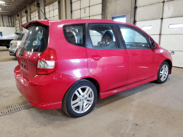 JHMGD38687S056858 - 2007 HONDA FIT S 红色 照片 3