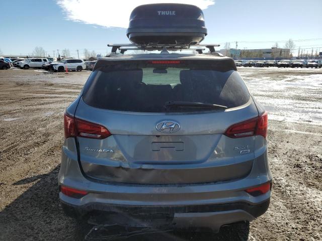 5XYZUDLB6HG470085 - 2017 HYUNDAI SANTA FE S GRAY photo 6