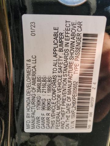 19XFL2H8XPE005652 - 2023 HONDA CIVIC SPORT 黑色 照片 12