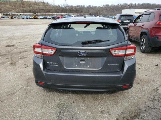 4S3GTAA66J3702757 - 2018 SUBARU IMPREZA CHARCOAL photo 6