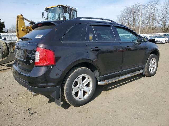 2FMDK4JCXEBA36436 - 2014 FORD EDGE SEL BLACK photo 3