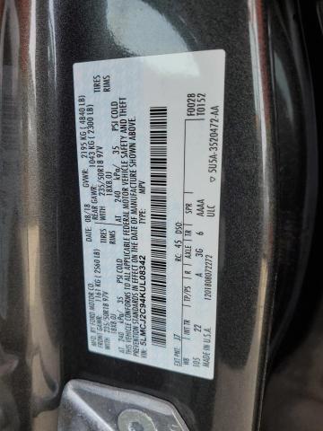 5LMCJ2C94KUL08342 - 2019 LINCOLN MKC SELECT 灰色 照片 12