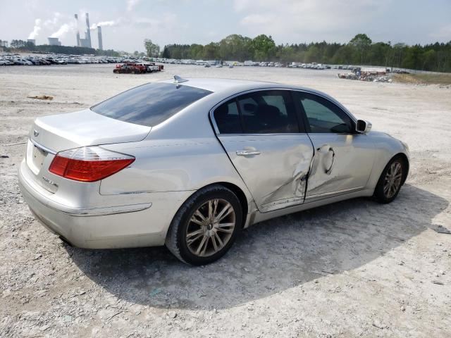 KMHGC4DFXAU086127 - 2010 HYUNDAI GENESIS 4.6L SILVER photo 3