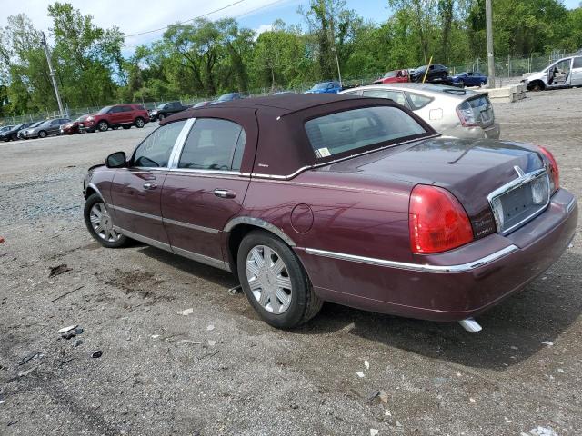 1LNHM83V17Y608940 - 2007 LINCOLN TOWN CAR DESIGNER BURGUNDY photo 2