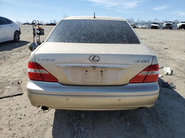 JTHBN36F040144028 - 2004 LEXUS LS 430 GOLD photo 6