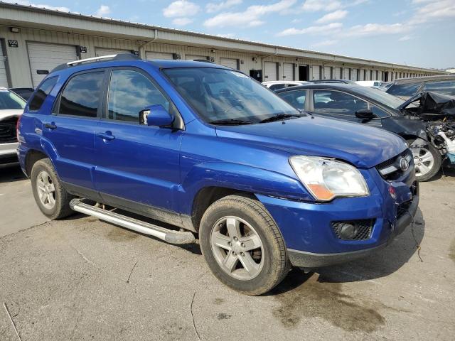 KNDJE723597630672 - 2009 KIA SPORTAGE LX BLUE photo 4