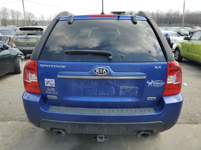 KNDJE723597630672 - 2009 KIA SPORTAGE LX BLUE photo 6