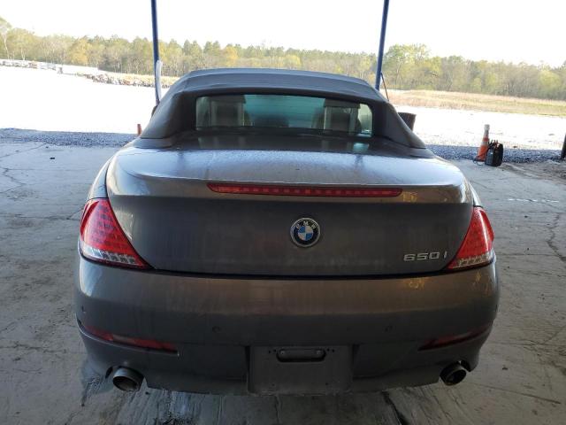 WBAEB5C50AC224662 - 2010 BMW 650 I GRAY photo 6