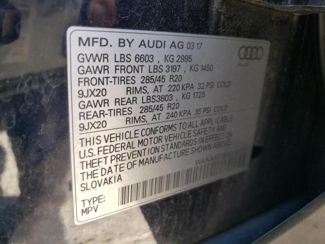 WA1VAAF79HD052027 - 2017 AUDI Q7 PRESTIGE BLUE photo 14