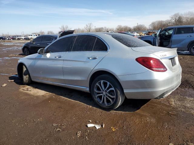 55SWF4KB1GU172031 - 2016 MERCEDES-BENZ C 300 4MATIC SILVER photo 2