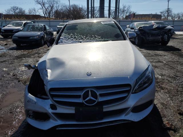 55SWF4KB1GU172031 - 2016 MERCEDES-BENZ C 300 4MATIC SILVER photo 5