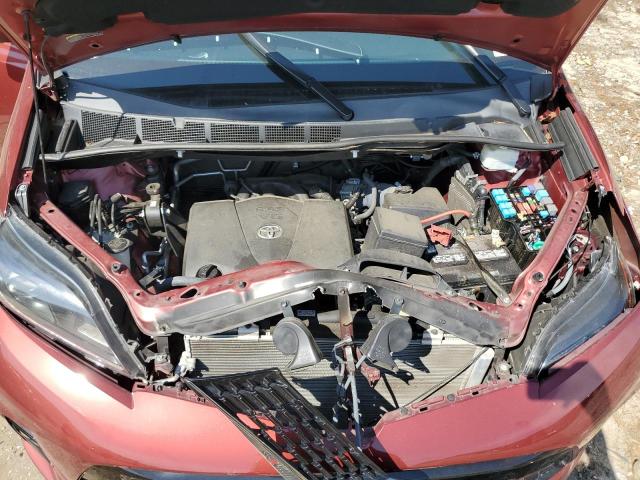 5TDXZ3DC0LS083392 - 2020 TOYOTA SIENNA SE BURGUNDY photo 12