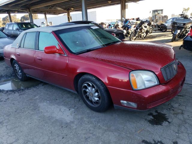 1G6KE57YX3U119838 - 2003 CADILLAC DEVILLE DHS RED photo 4