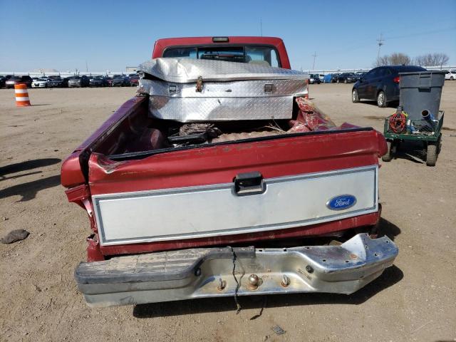 1FTCR10U1MPA82149 - 1991 FORD RANGER RED photo 6