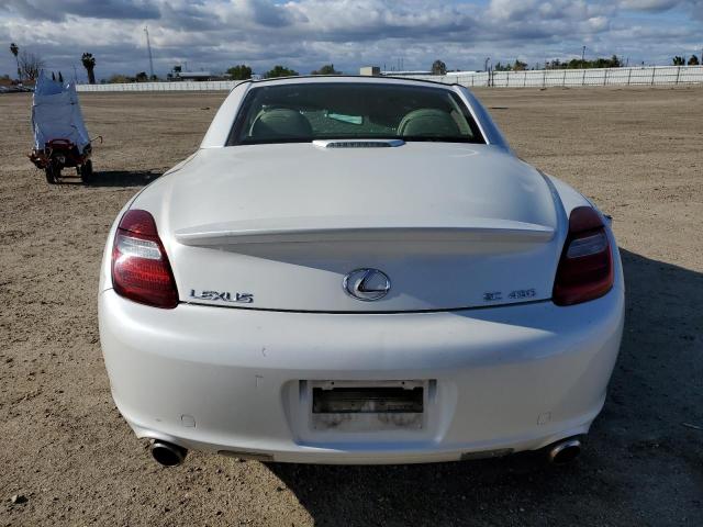 JTHFN45Y289018586 - 2008 LEXUS SC 430 WHITE photo 6