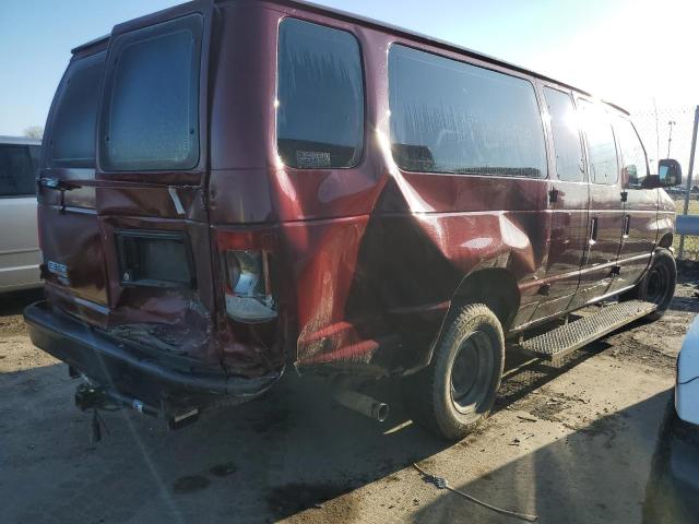 1FBSS3BL0BDA64454 - 2011 FORD ECONOLINE E350 SUPER DUTY WAGON MAROON photo 3