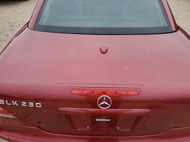 WDBKK49F54F307439 - 2004 MERCEDES-BENZ SLK 230 KOMPRESSOR RED photo 10