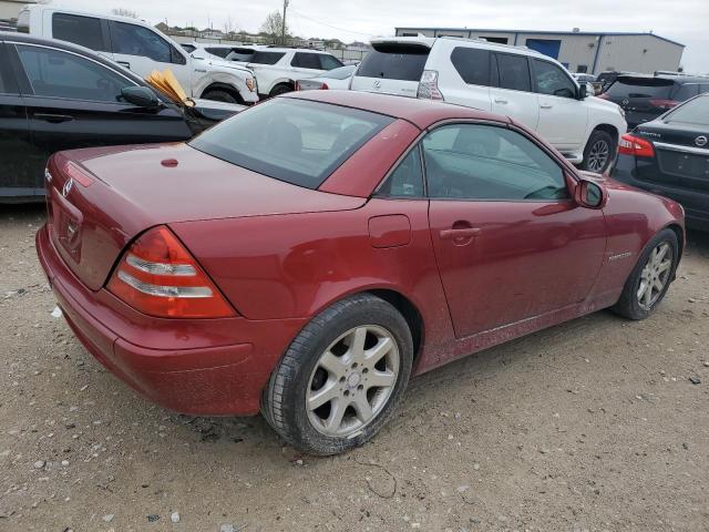 WDBKK49F54F307439 - 2004 MERCEDES-BENZ SLK 230 KOMPRESSOR RED photo 3