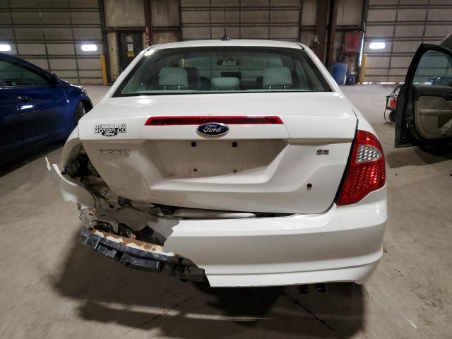 3FAHP0HA7CR402636 - 2012 FORD FUSION SE WHITE photo 6