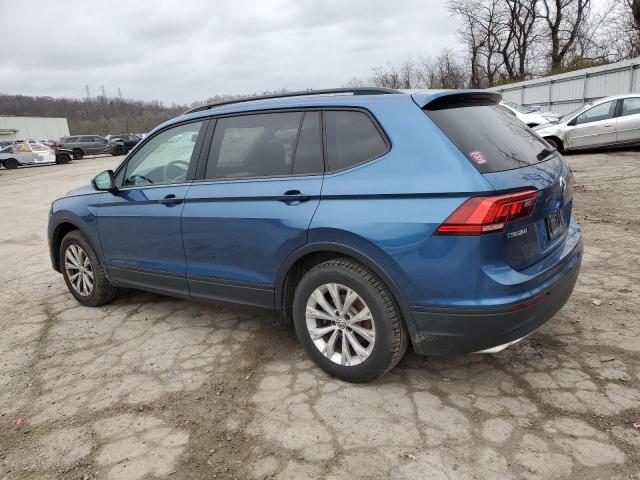 3VV0B7AX4JM011369 - 2018 VOLKSWAGEN TIGUAN S BLUE photo 2