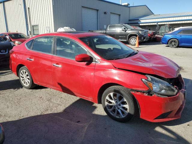 3N1AB7AP0HY349151 - 2017 NISSAN SENTRA S RED photo 4