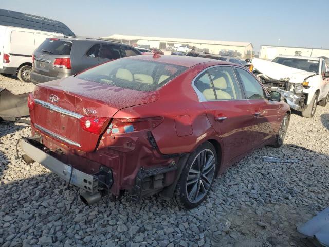 JN1BV7AP7EM679623 - 2014 INFINITI Q50 BASE RED photo 3