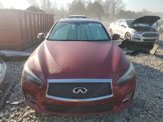 JN1BV7AP7EM679623 - 2014 INFINITI Q50 BASE RED photo 5