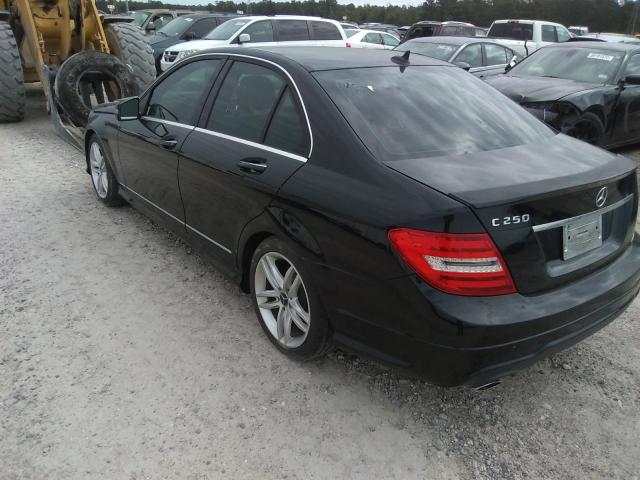 WDDGF4HB2EA938504 - 2014 MERCEDES-BENZ C 250 BLACK photo 3