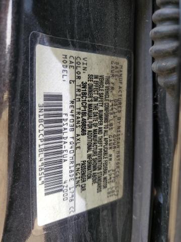 3N1BC1CP1BL498569 - 2011 NISSAN VERSA S BLACK photo 12