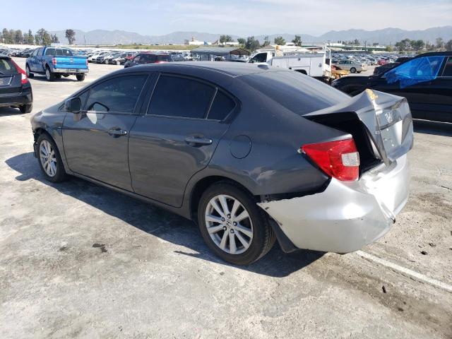 2HGFB2F97CH540663 - 2012 HONDA CIVIC EXL GRAY photo 2