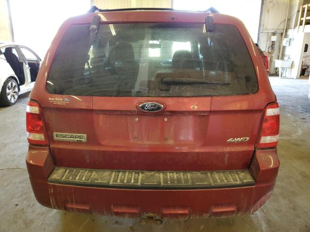 1FMCU93G79KA60997 - 2009 FORD ESCAPE XLT RED photo 6