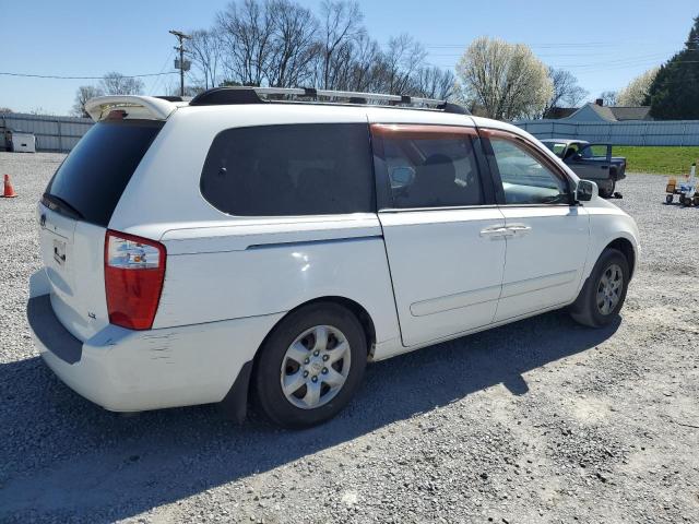 KNDMB233986198132 - 2008 KIA SEDONA EX WHITE photo 3